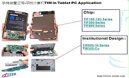 兆科TIF导热材料在平板计算机的应用