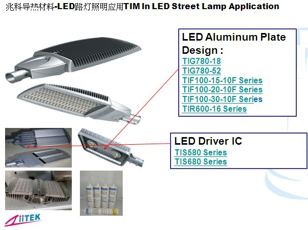 LED路灯的散热难题，导热矽胶垫是基中选择