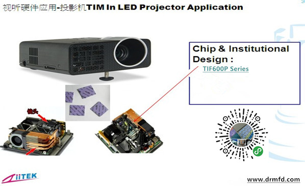 导热硅胶片在微投影機上的应用